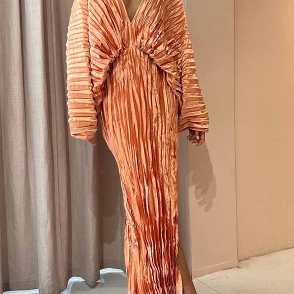 Pleated Maxi Dress - Picture 2 of 2